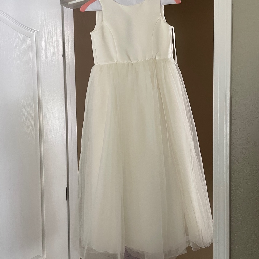 David’s Bridal Satin Flower girl dress